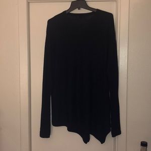 Black asymmetrical sweater from Vici